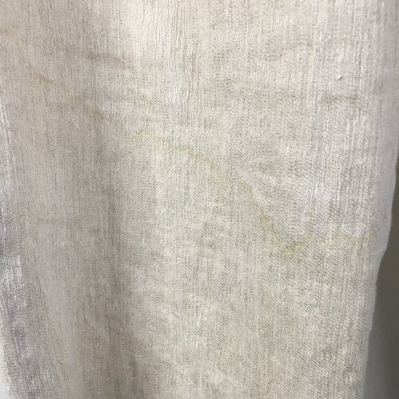 EILEEN FISHER Beige Italian Linen Cotton Blend Textured Pant - Picture 13 of 16